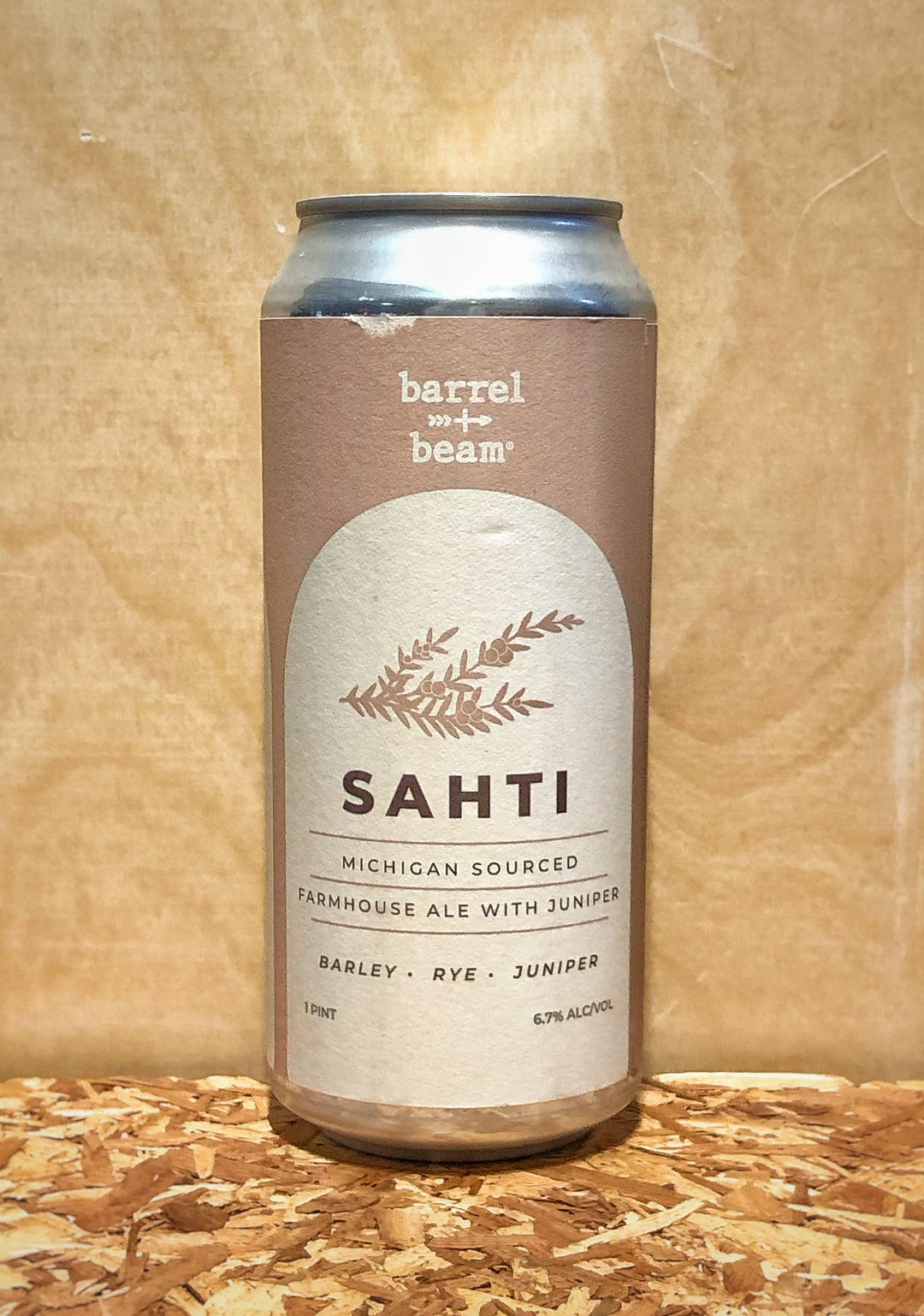 Barrel + Beam 'Sahti' Michigan Sourced Farmhouse Ale with Juniper (Marquette, MI)