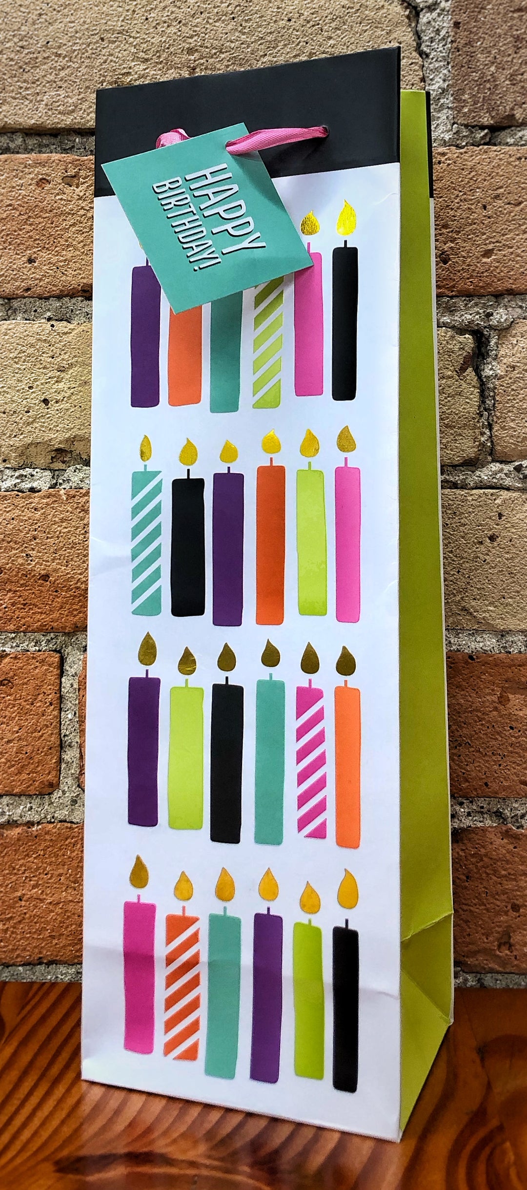 Birthday Candle Wine Bag