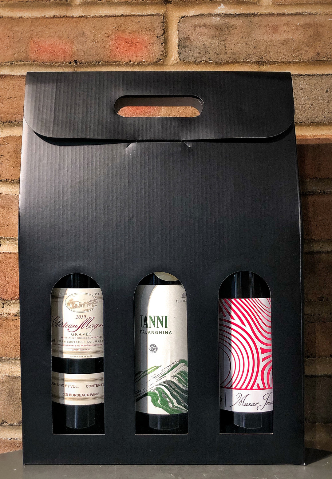 Black 3 Bottle Carrier