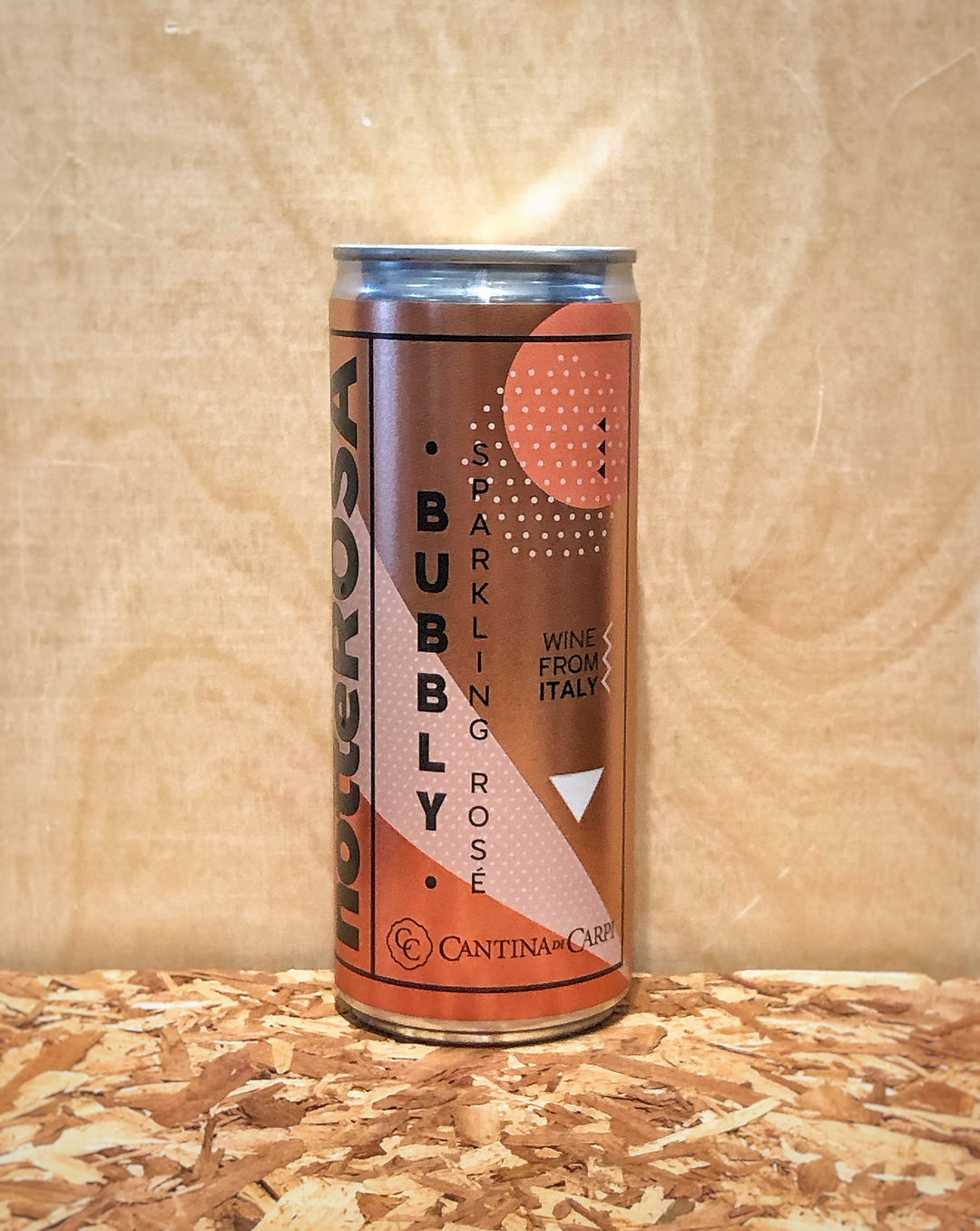 Cantina di Carpi notteRosa Sparkling Rose Bubbly NV 250ml Can (Emilia-Romagna, Italy)