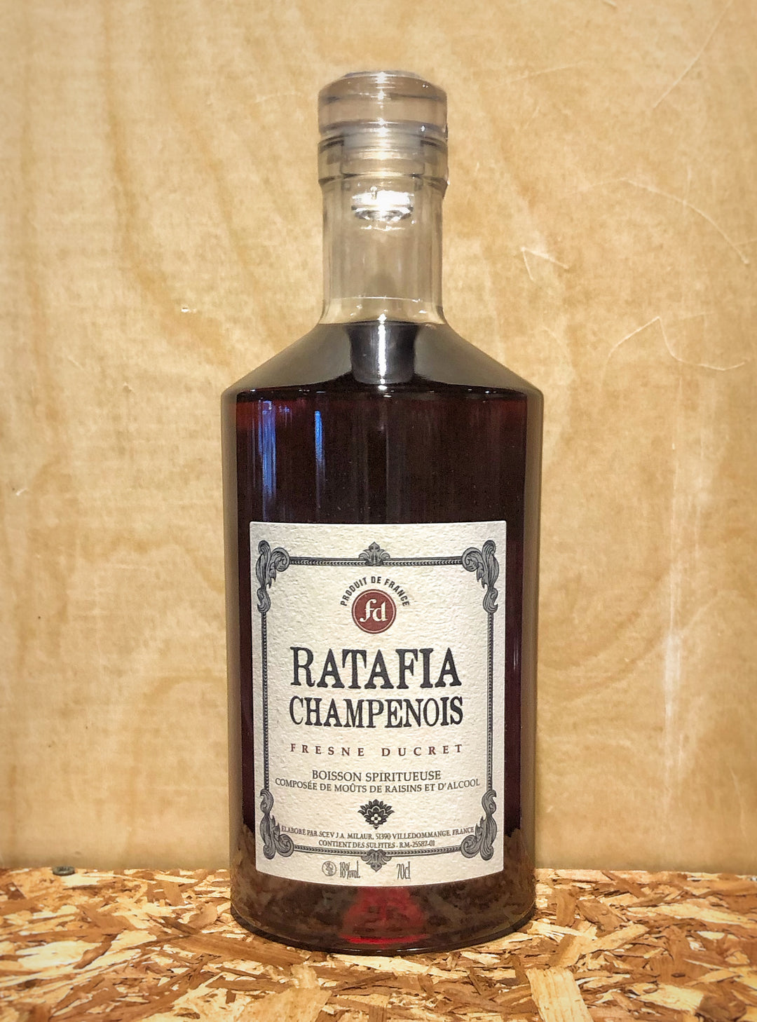 Fresne Ducret Ratafia Champenois Boisson Spirituese (Champagne, France)