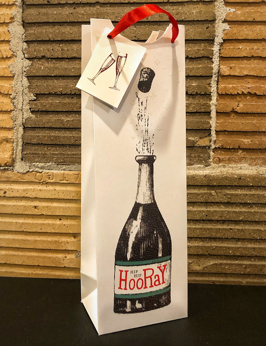Hip Hip Hooray Single Bottle Wine Bag