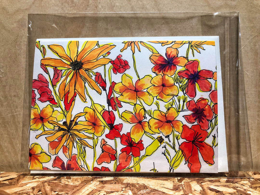 Jocelyn Gotlib Floral Burst #3 Handmade Card