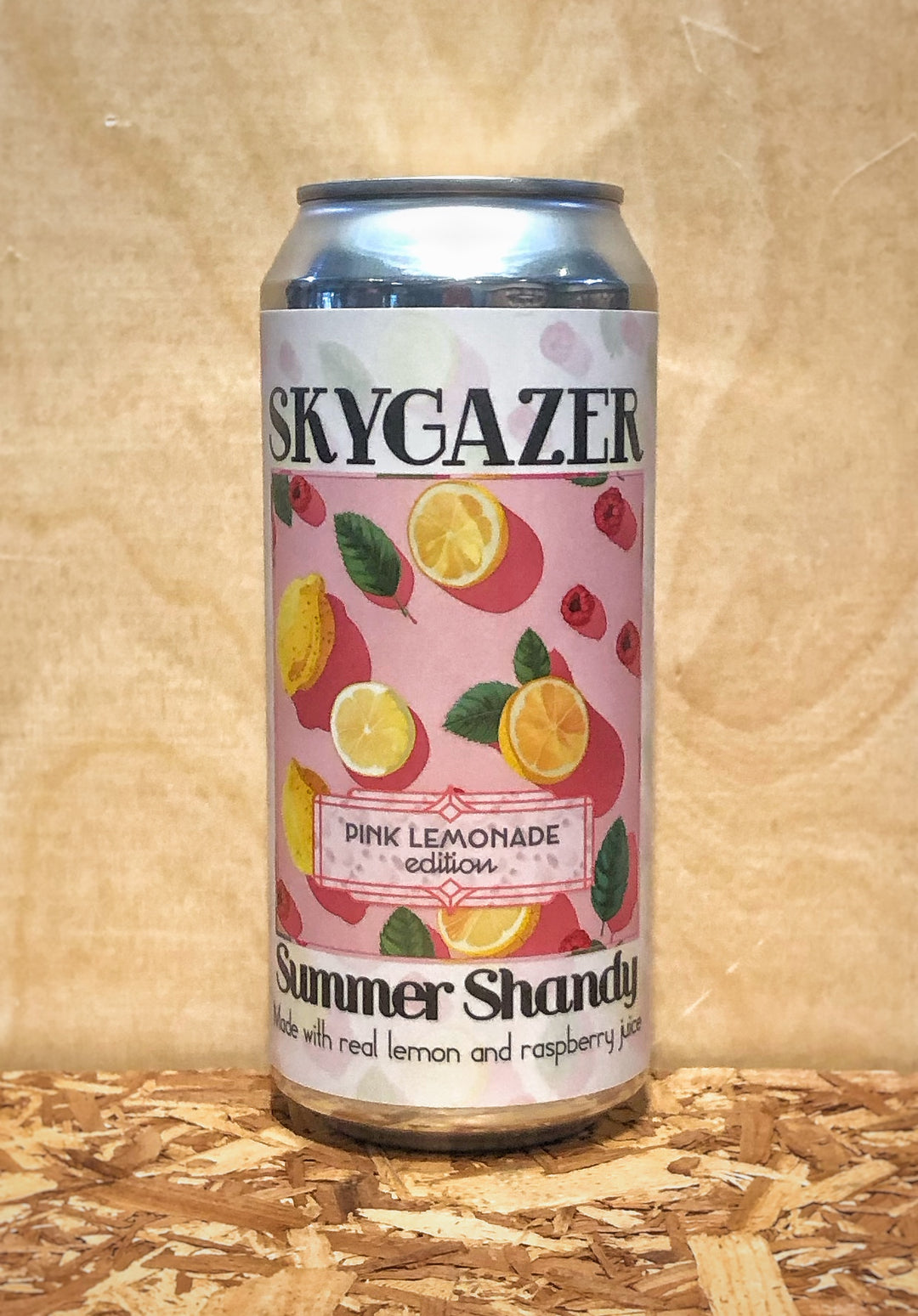 Skygazer Brewing Company 'Summer Shandy - Pink Lemonade' Blonde Lager with Lemon and Raspberry Juice (North Haven, CT)