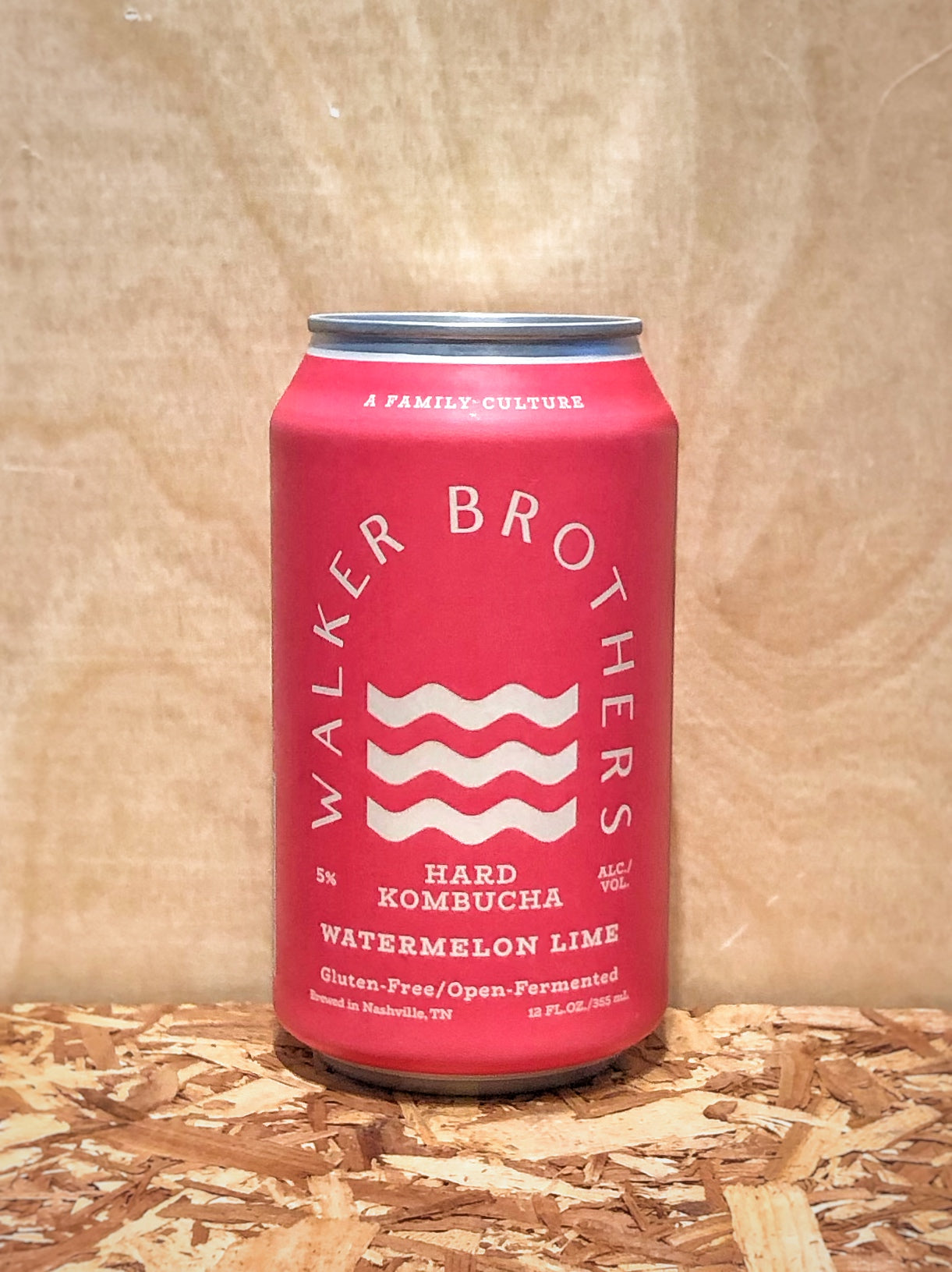Walker Brothers Watermelon & Lime Hard Kombucha (Nashville, TN
