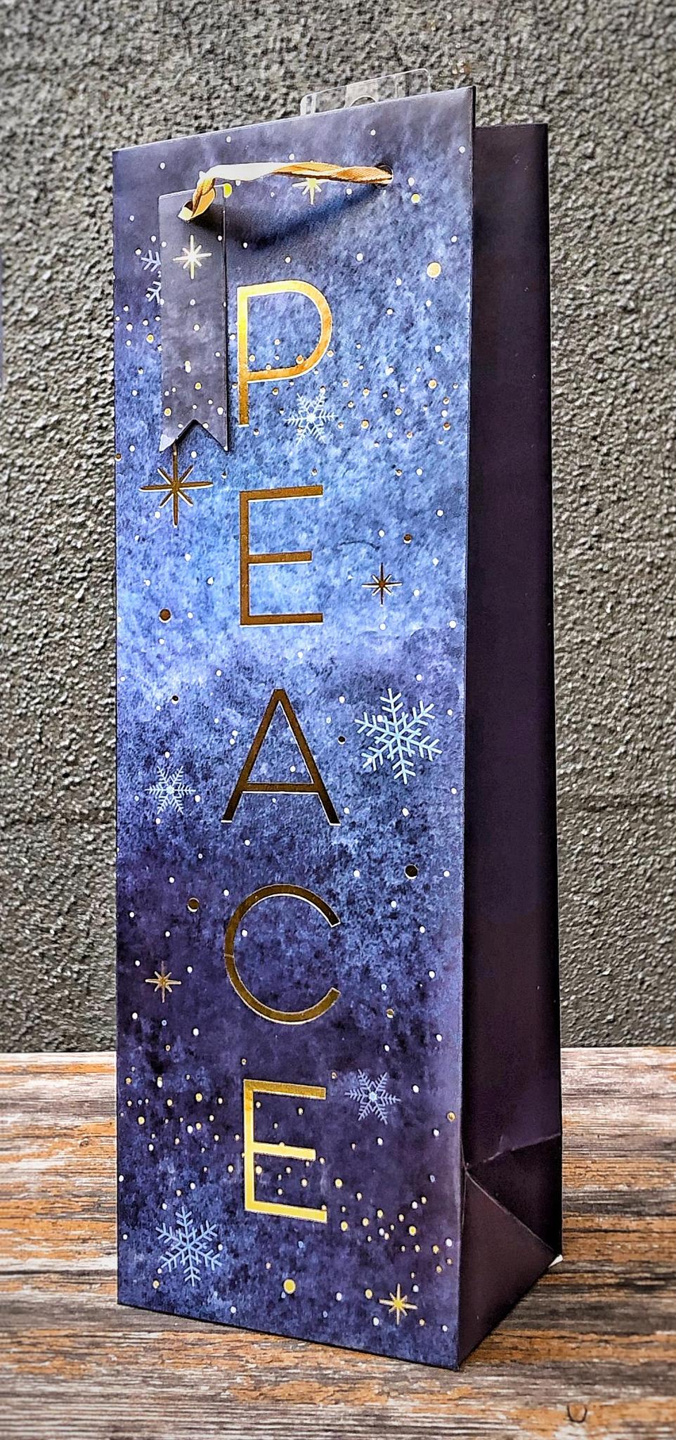 North Star 'Peace' Single Bottle Wine Bag