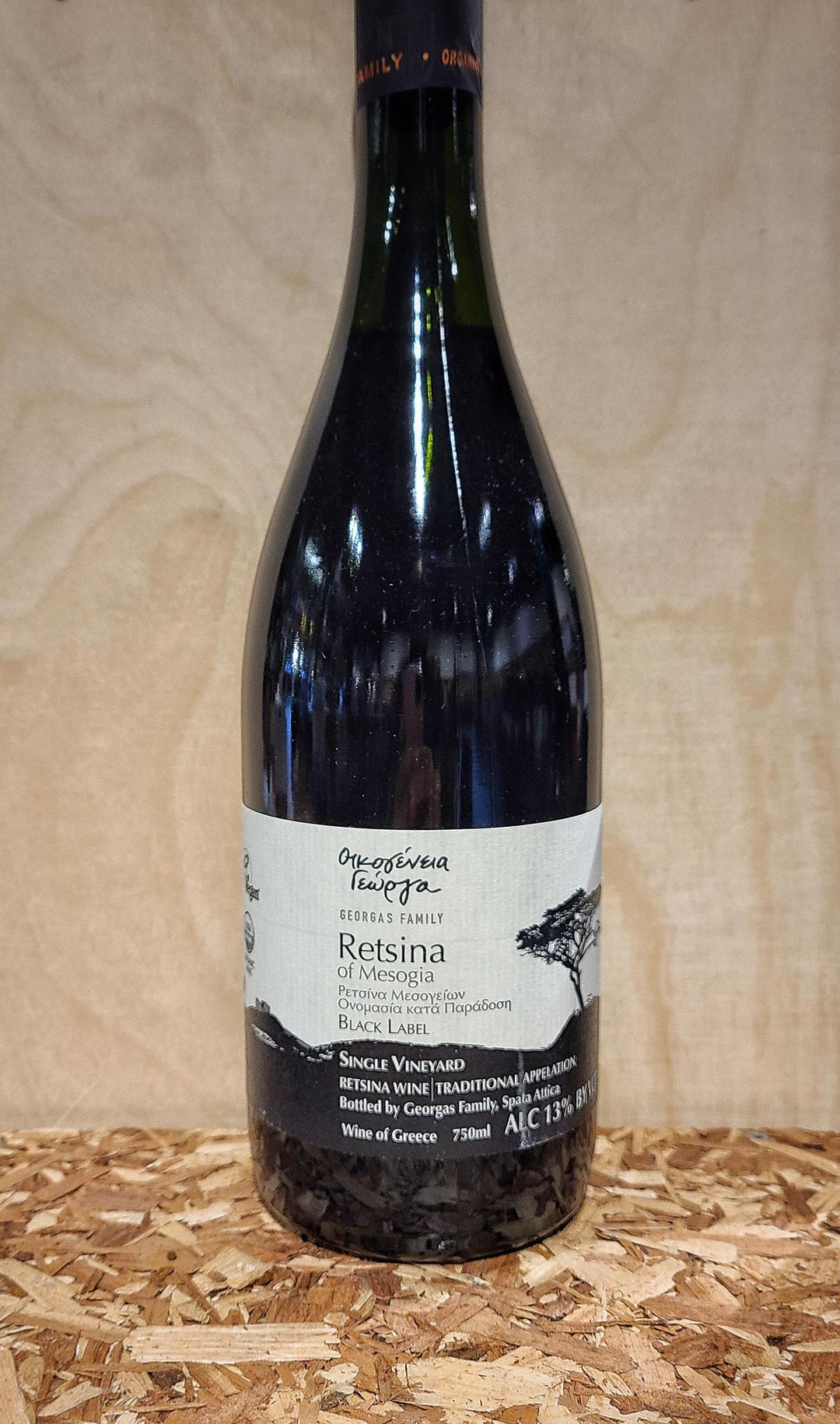 Georgas Retsina Black Label Spata, Greece 2019