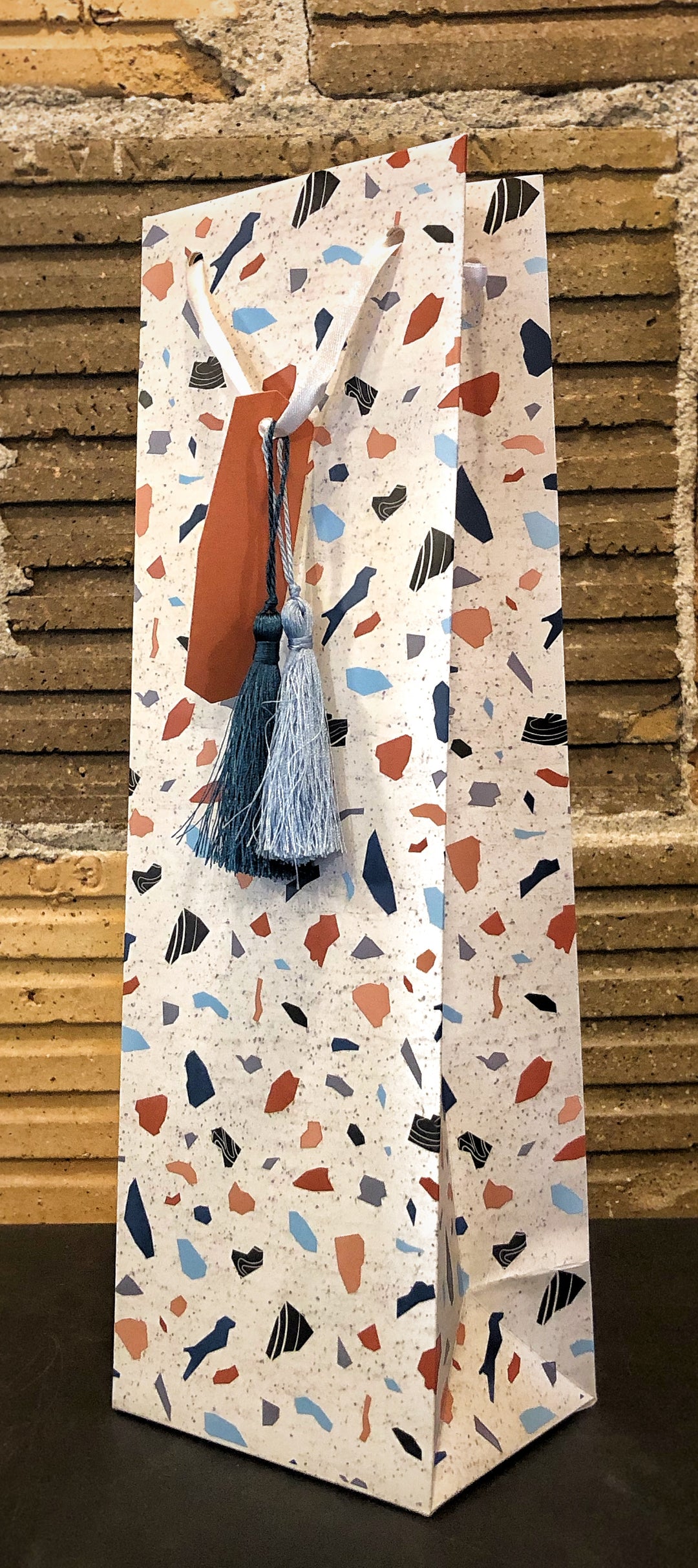 Terrazzo Single Bottle Wine Bag