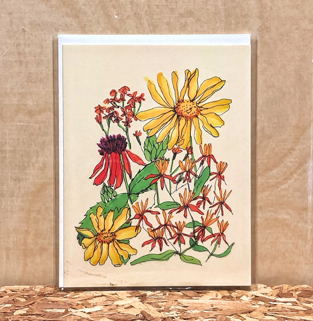 Jocelyn Gotlib Floral Bouquet #1 Handmade Card