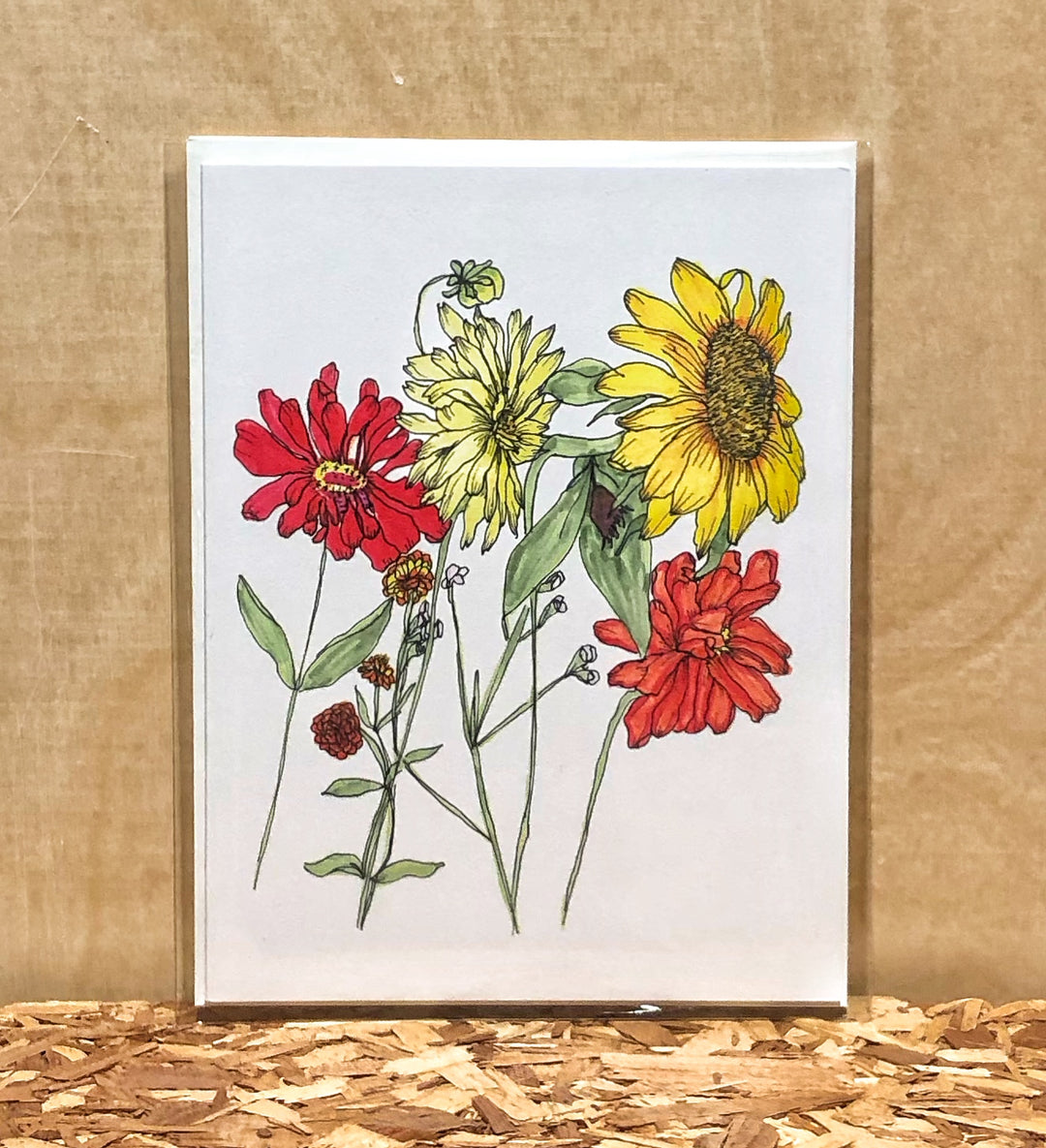 Jocelyn Gotlib Floral Bouquet #2 Handmade Card