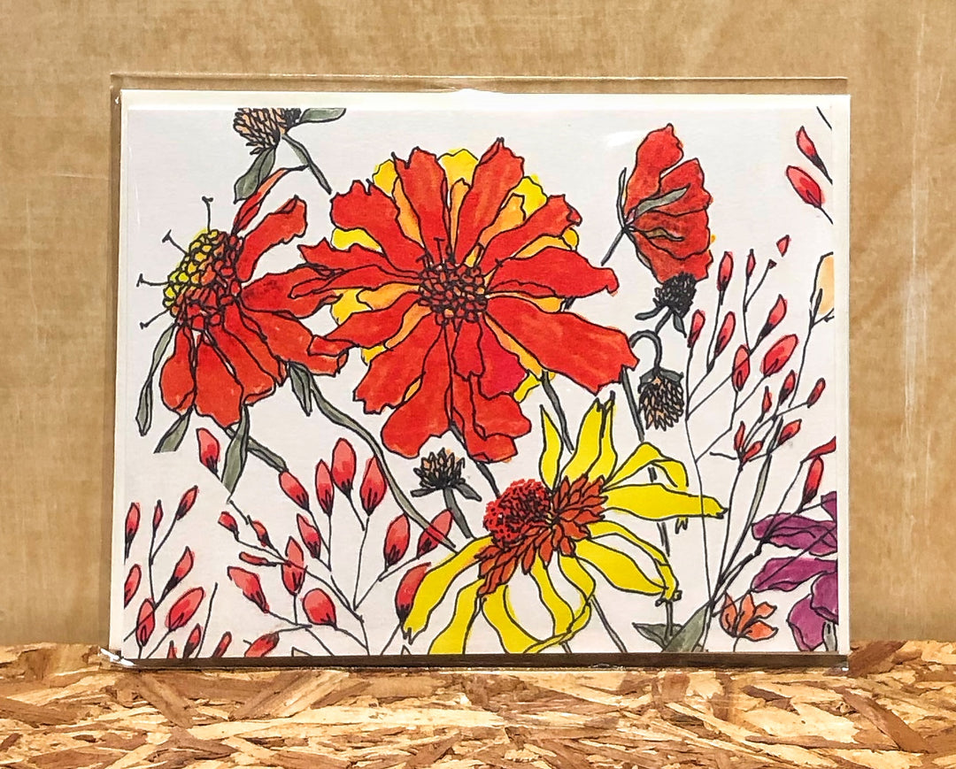 Jocelyn Gotlib Floral Burst #4 Handmade Card