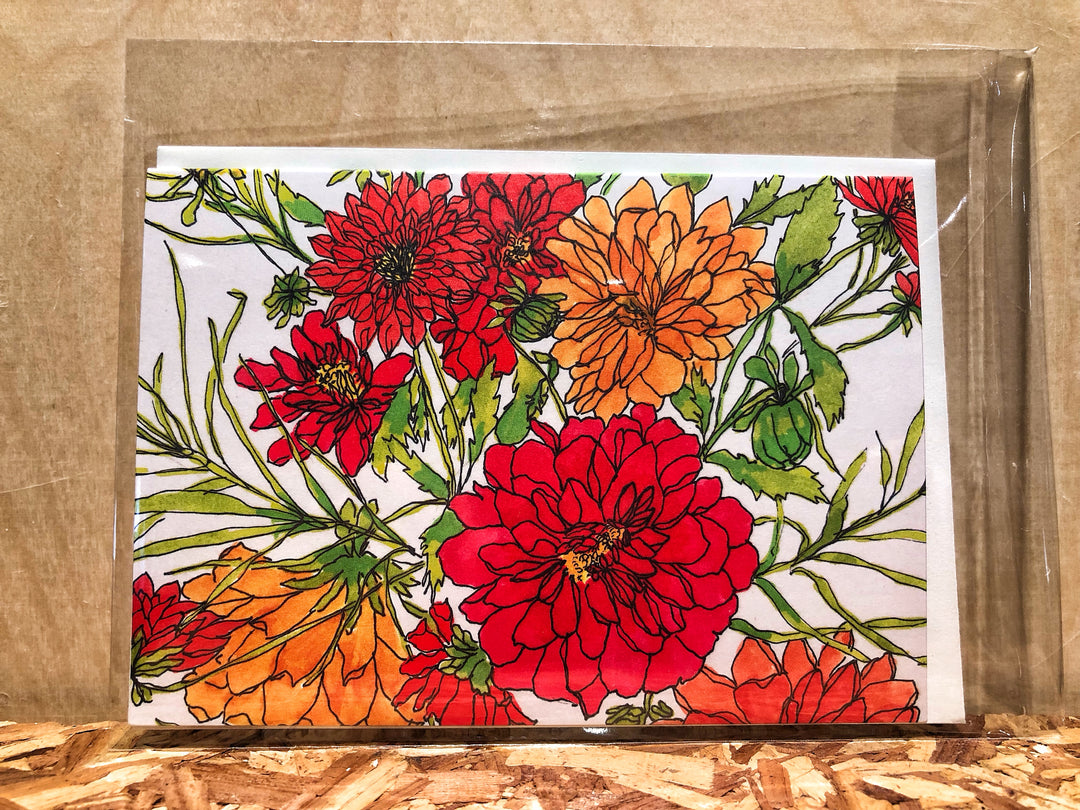 Jocelyn Gotlib Floral Burst #1 Handmade Card