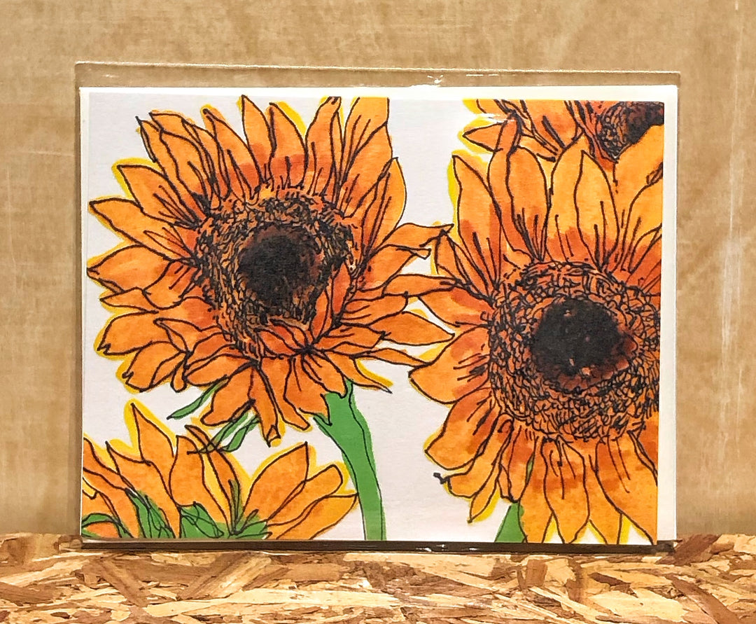 Jocelyn Gotlib Yellow Sunflowers Handmade Card