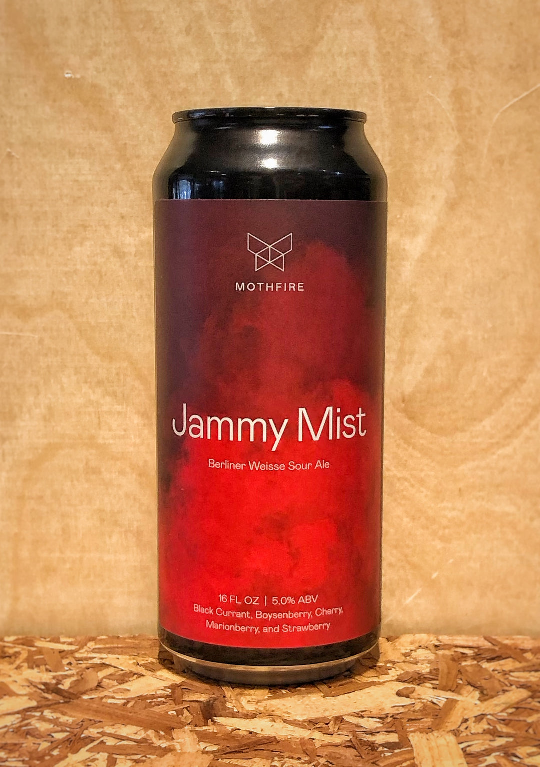 Mothfire Brewing 'Jammy Mist' Berliner Weisse Sour Ale with Dark Cherry, Blackberry, Marionberry, & Strawberry (Ann Arbor, MI)