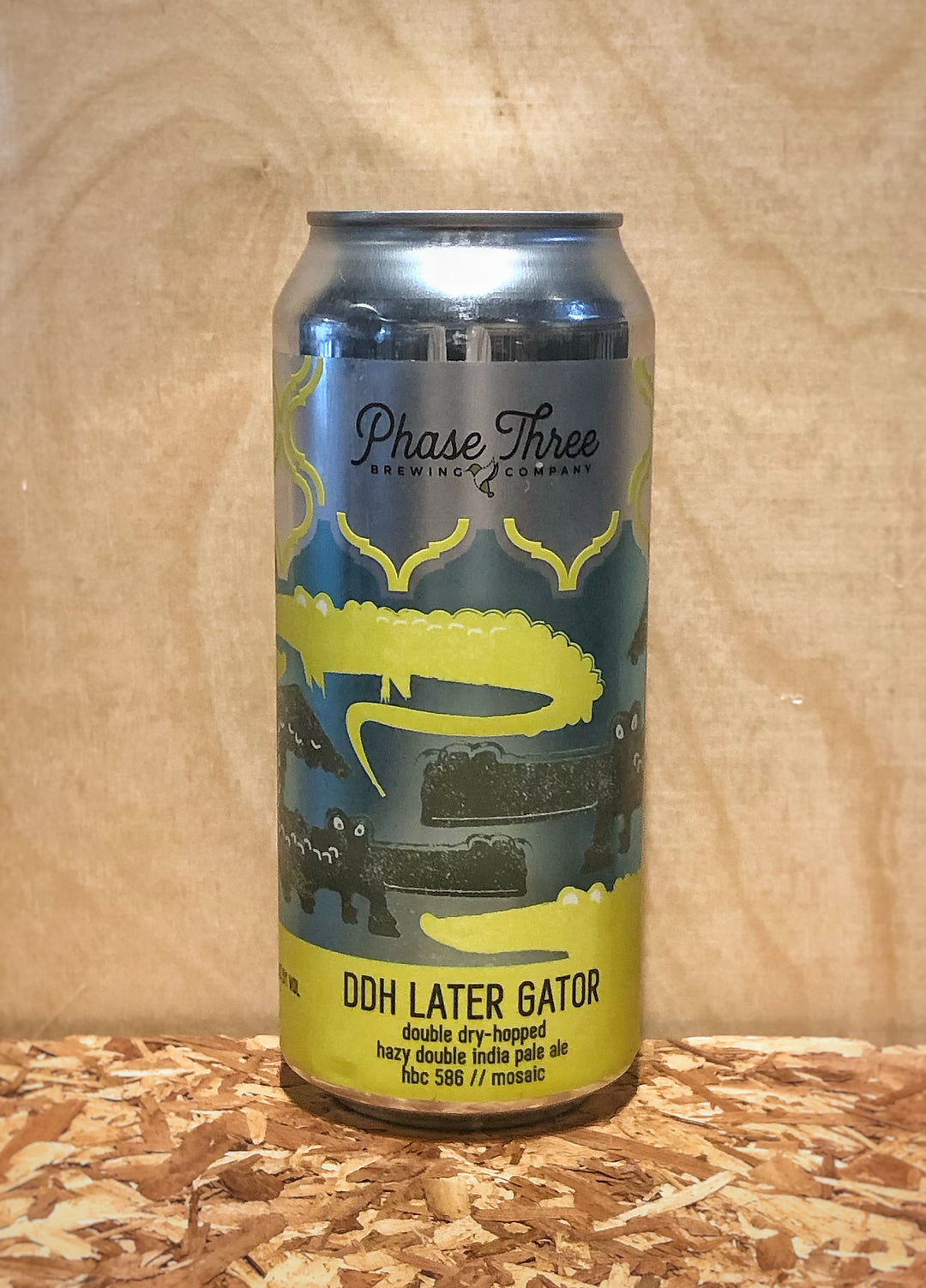Phase Three Brewing Co. 'Later Gator' Double Dry-Hopped Hazy Double IPA (Lake Zurich, IL)