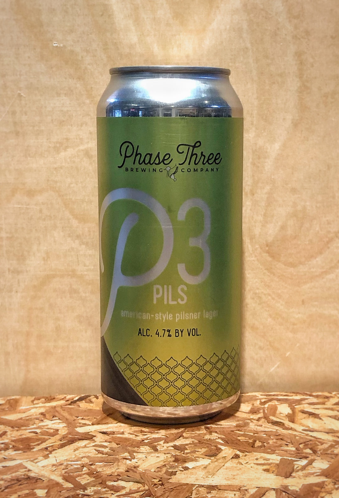 Phase Three Brewing Co. 'P3 Pils' American-Style Pilsner Lager (Lake Zurich, IL)