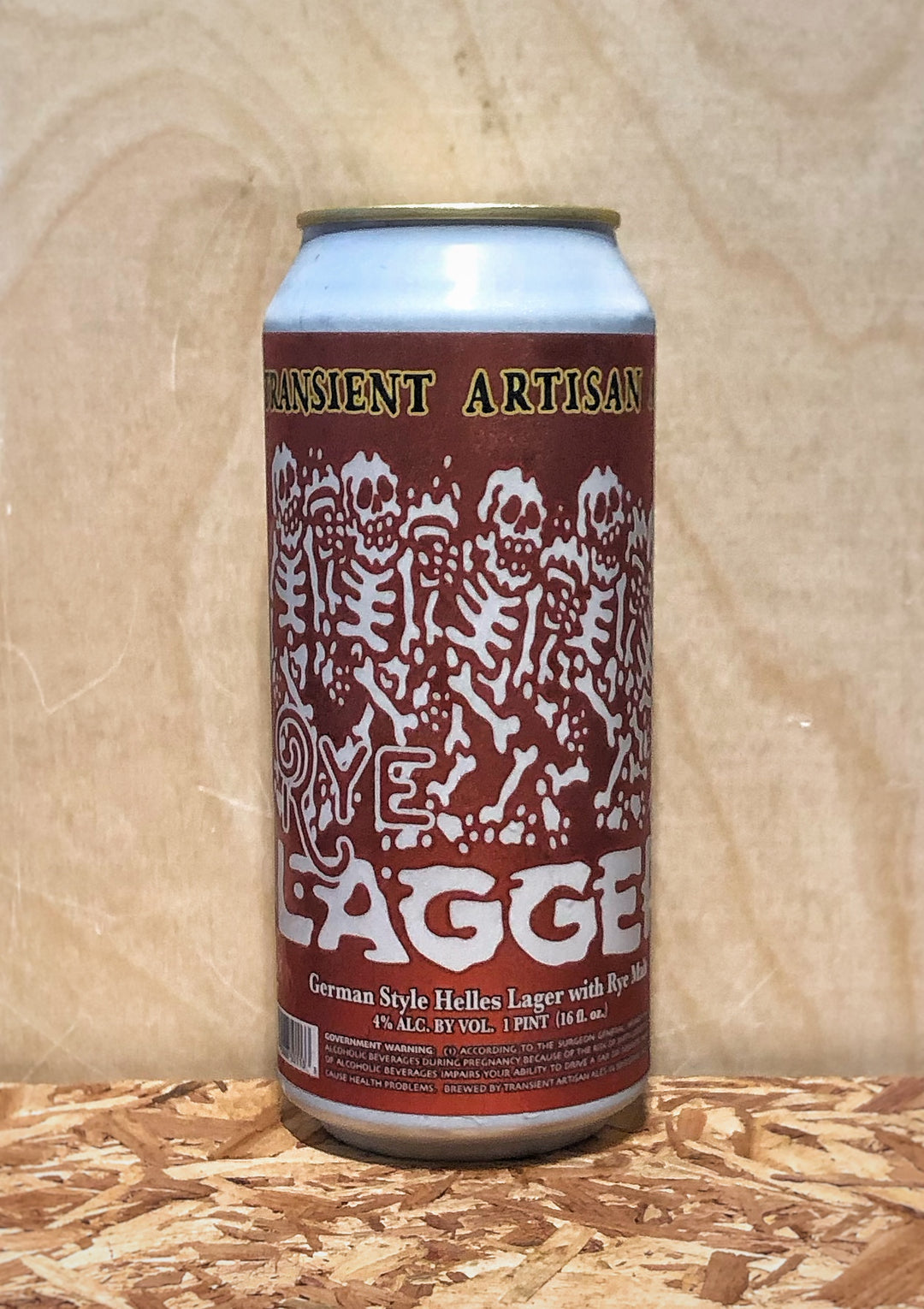 Transient Artisan Ales 'Rye Lagger' Helles Style Lager with Rye (Bridgman, MI)