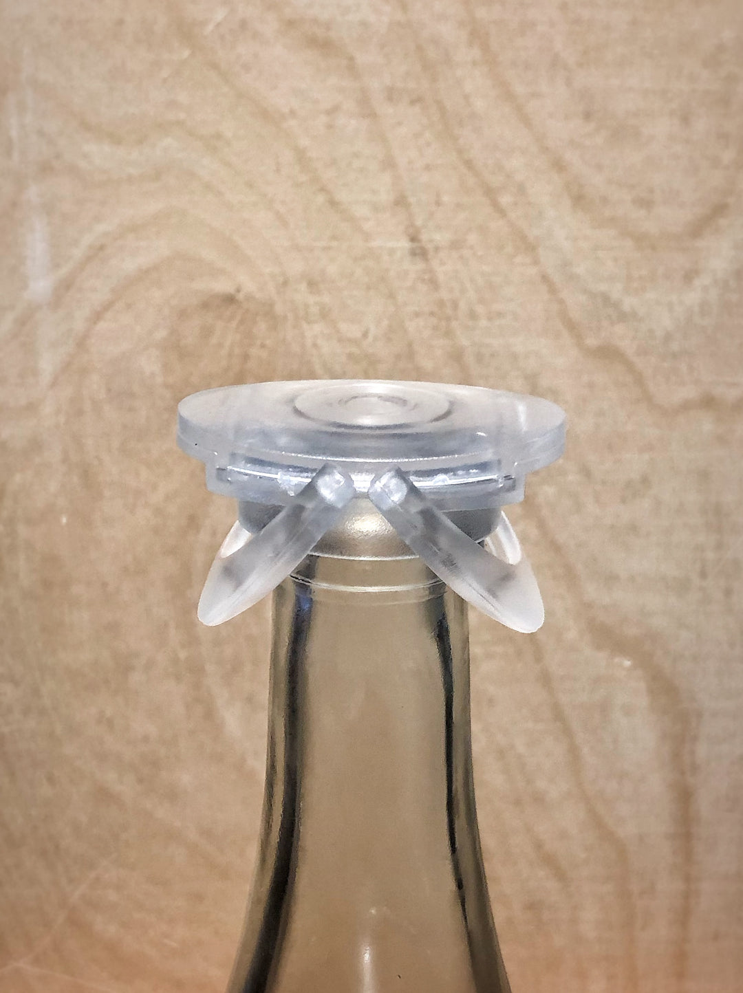 Translucent Clear Flat Champagne Stopper