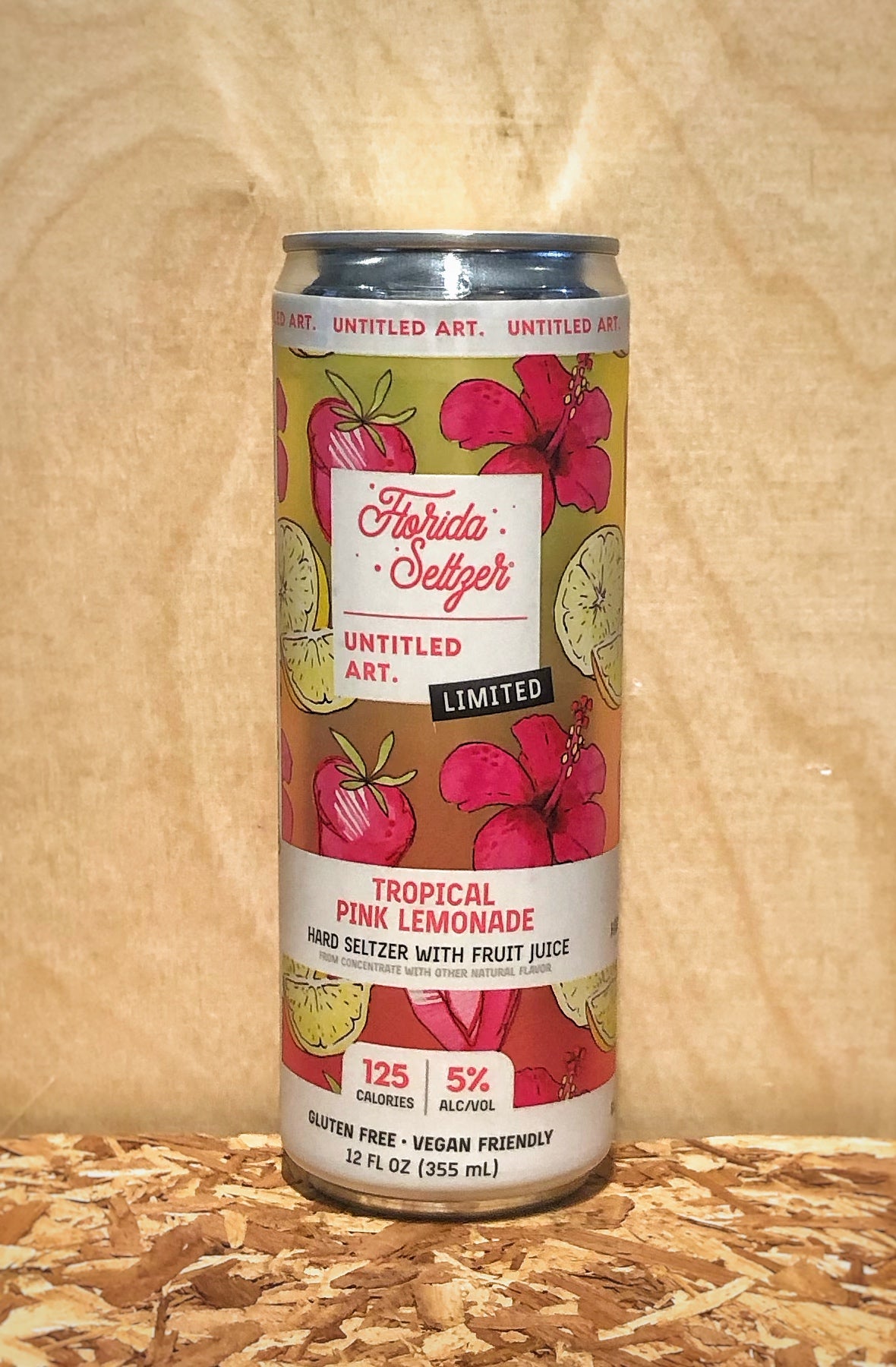 Untitled Art 'Florida Seltzer' Tropical Pink Lemonade Hard Seltzer with Fruit Juice (Waunakee, WI)