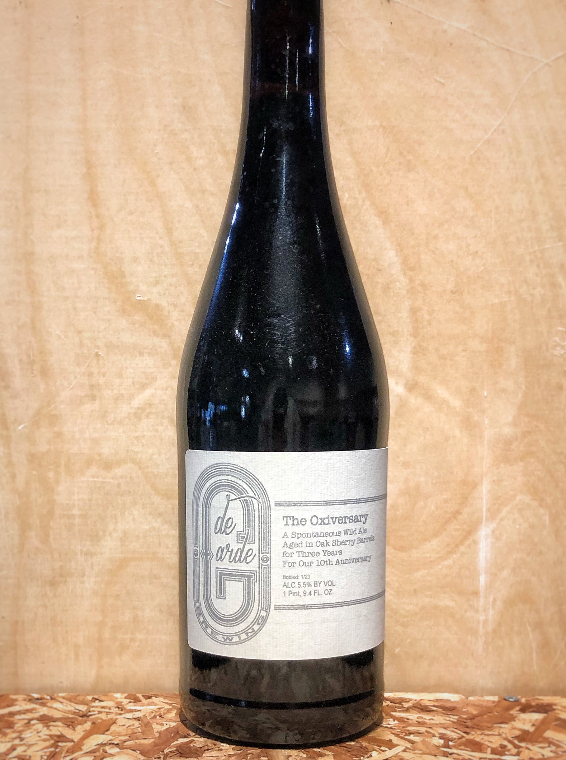 de Garde Brewing 'The Oxiversary' Spontaneous Wild Ale Aged in Oak She ...