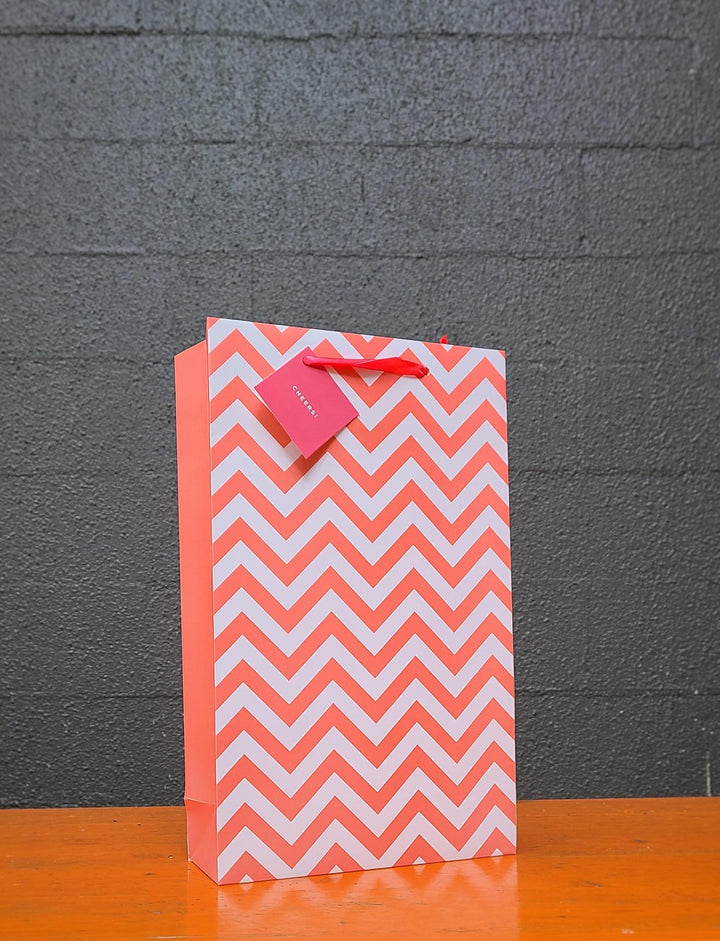 Assorted Two Bottle Chevron Wine Bags