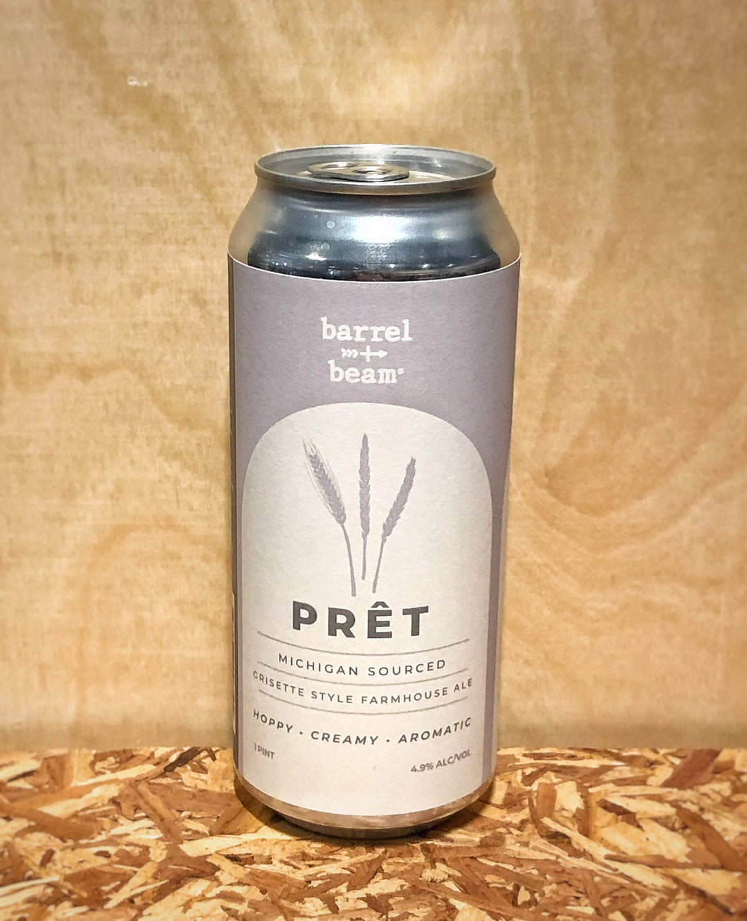 Barrel + Beam 'Pret' Grisette-Style Farmhouse Ale (Marquette, MI)
