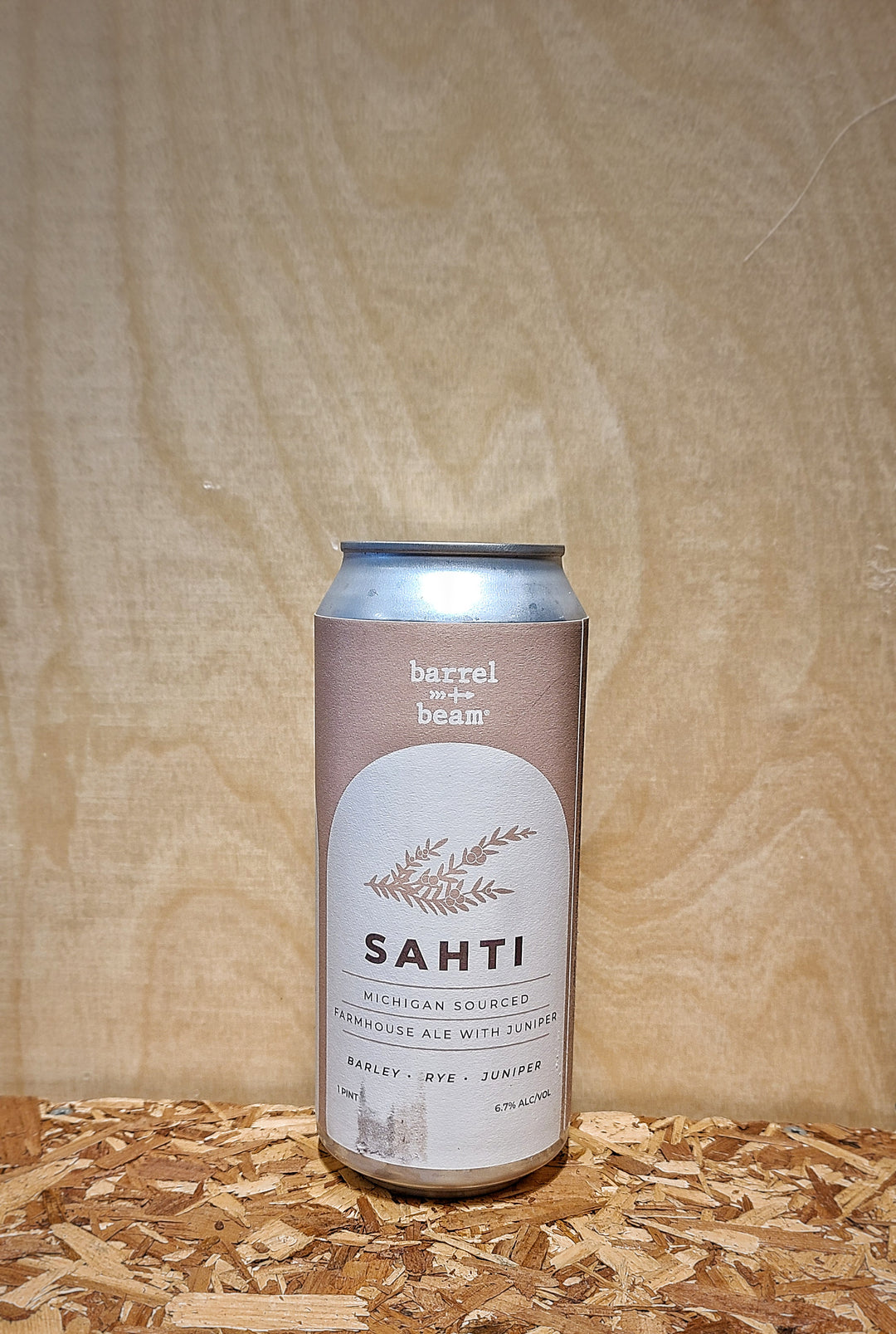 Barrel + Beam 'Sahti' Michigan Sourced Farmhouse Ale with Juniper (Marquette, MI)