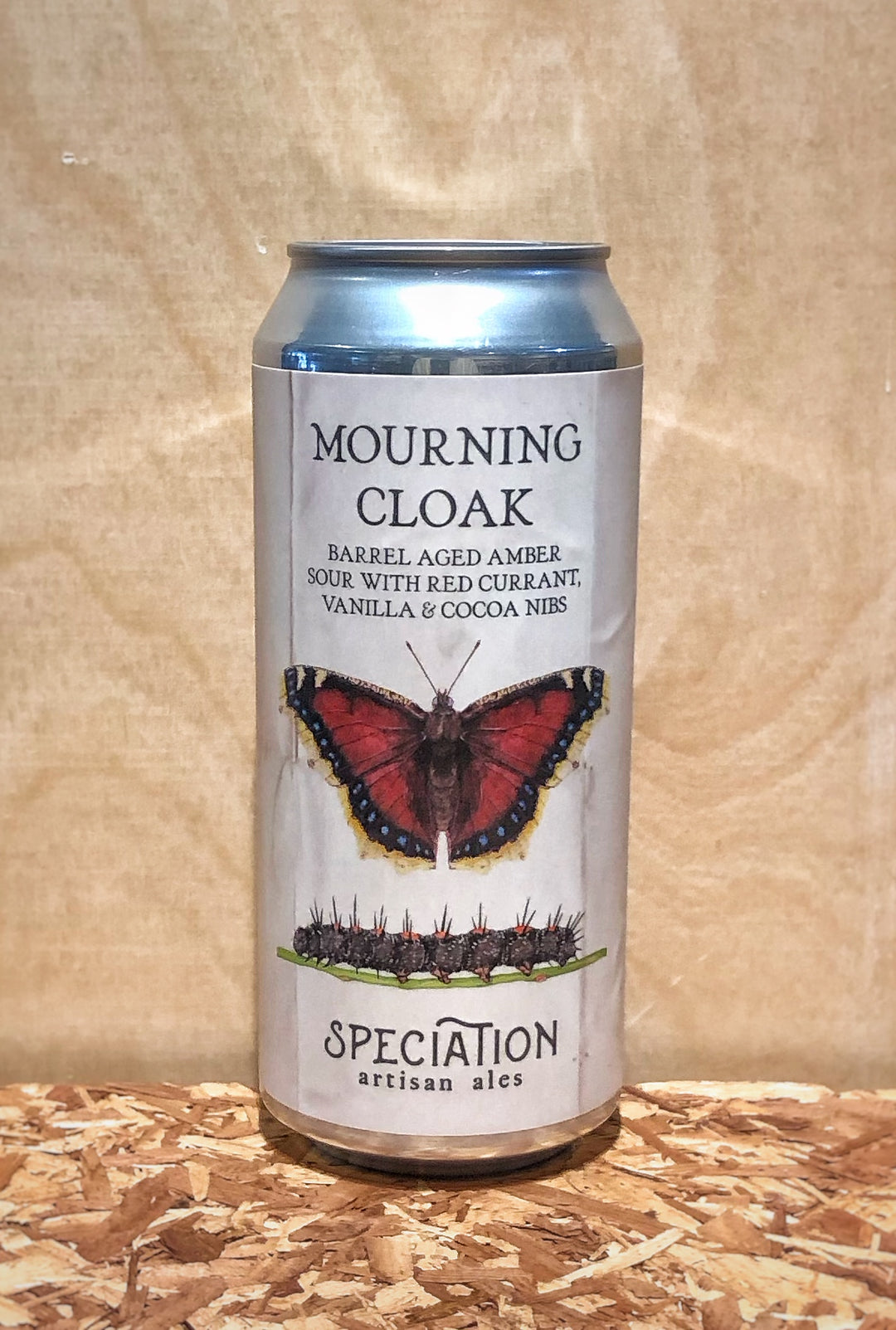 Speciation Artisan Ales 'Mourning Cloak' Barrel Aged Amber Sour with Red Currant, Vanilla, & Cocoa Nibs (Grand Rapids, MI)